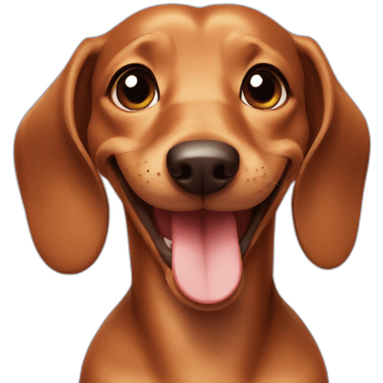 Dachshund smile emoji