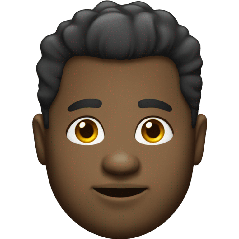  fat black guy with high flat top hair cut emoji