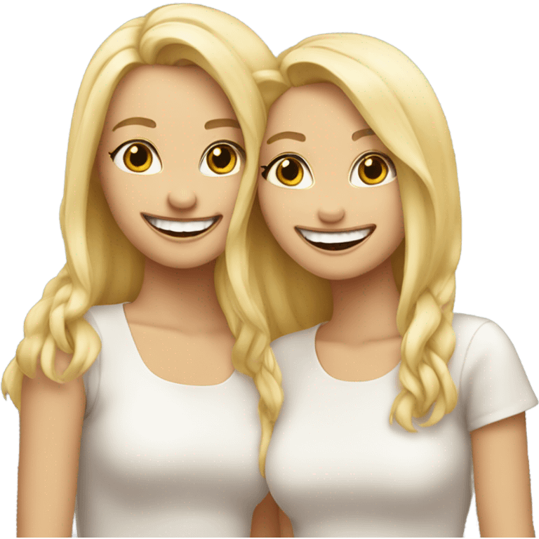 2 blonde best friends emoji