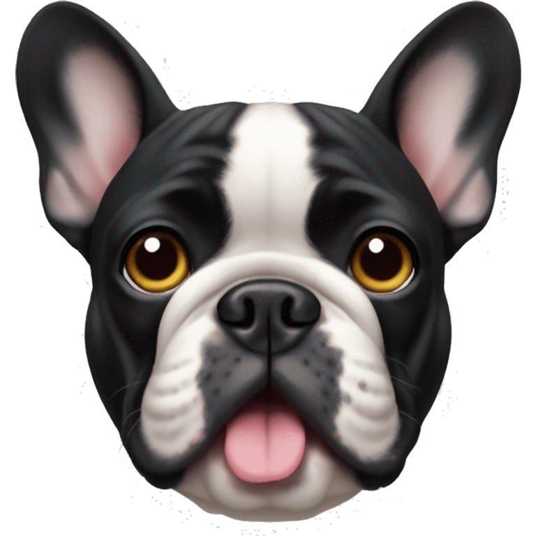 French bulldog party face  emoji