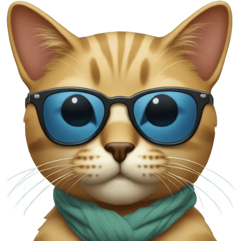 Cat with sunglasses emoji