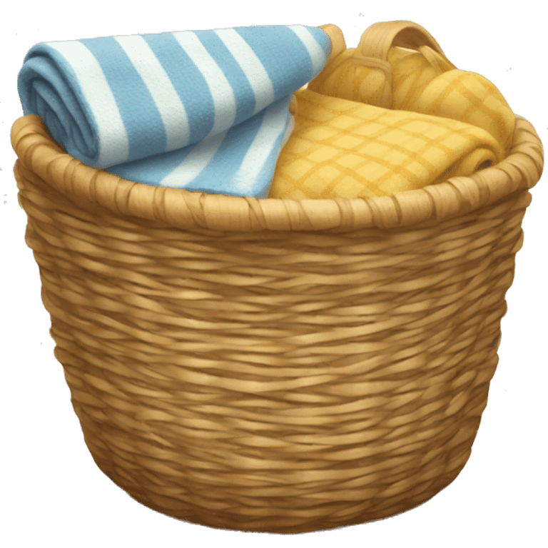 Blanket in a basket emoji