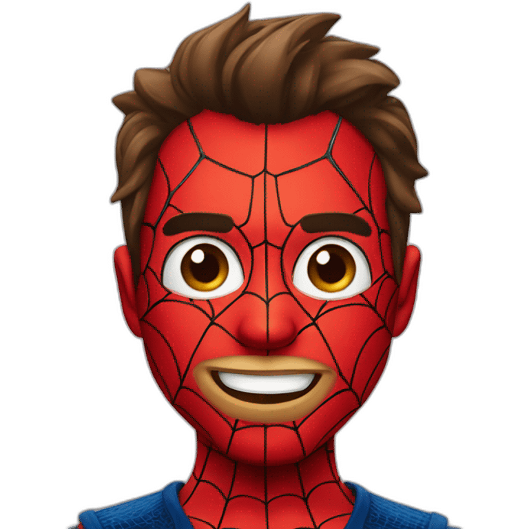 Spiderman con mi rostro emoji