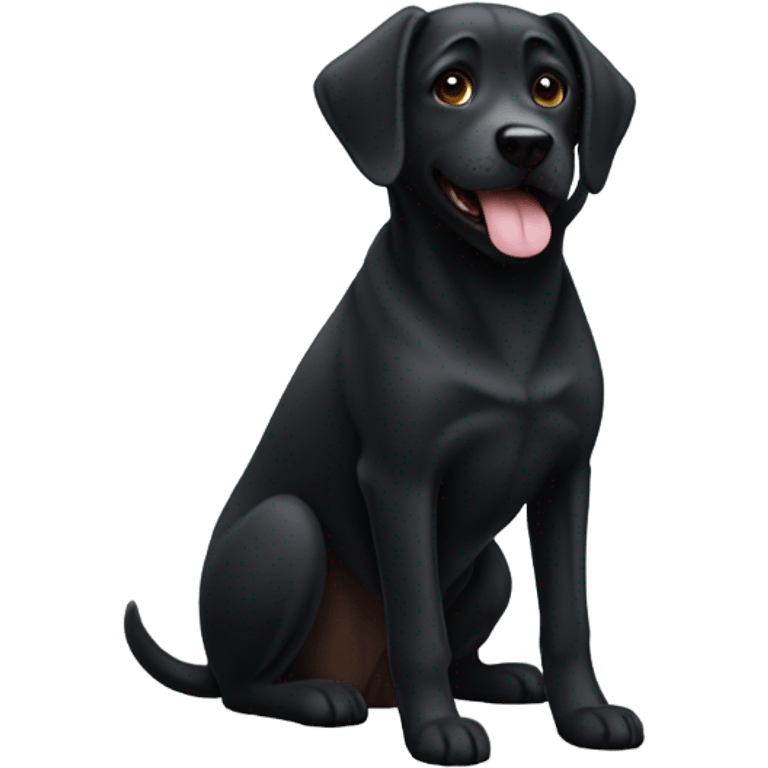 Dog black emoji