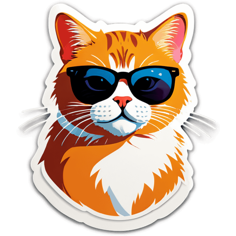 Cat with sunglasses emoji