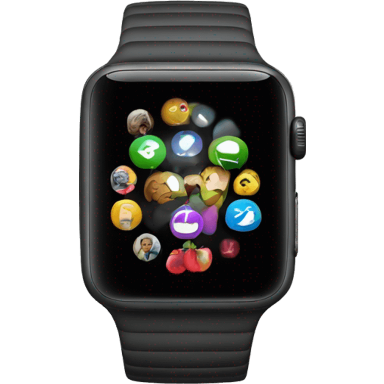 Black Apple Watch emoji