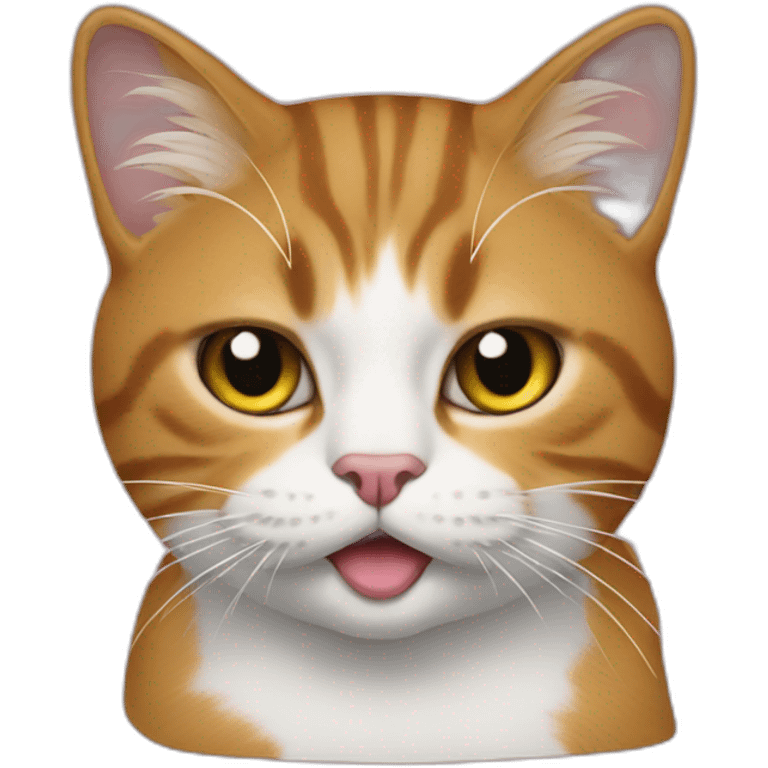 cat shiting on donald trump emoji