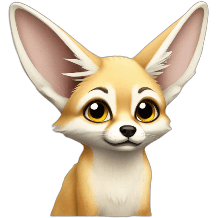 Fennec fox confused emoji