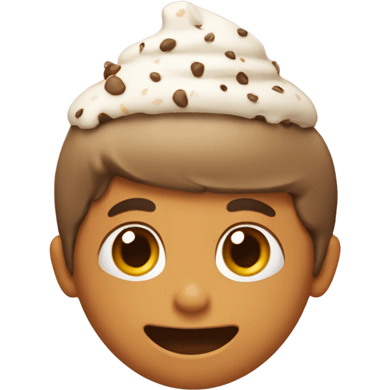 kid with ice cream hat emoji