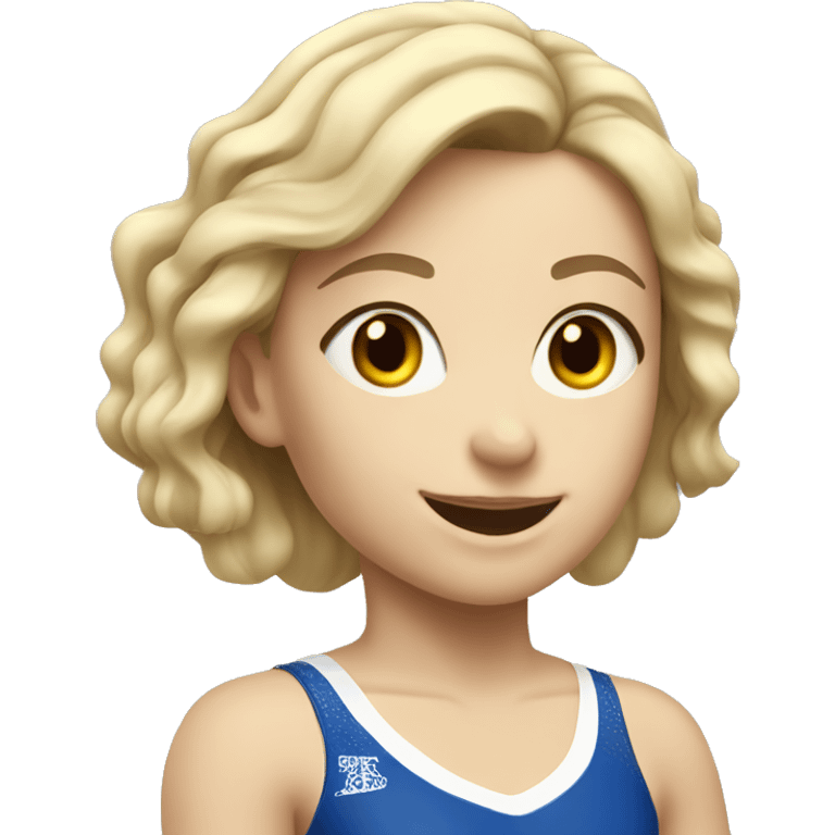 summer olympics gymnastics caucasian girl emoji