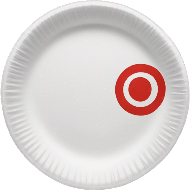 paper plate with red no symbol covering it emoji