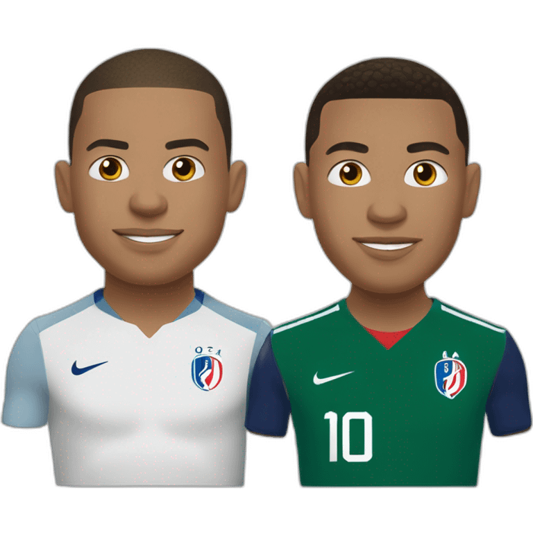 Ronaldo et Mbappé emoji