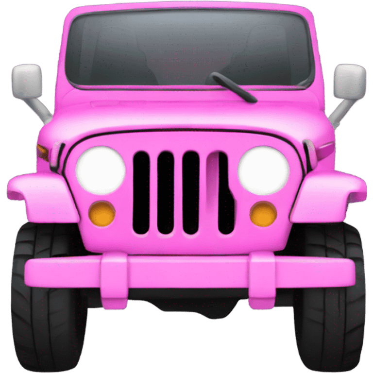 pink jeep emoji