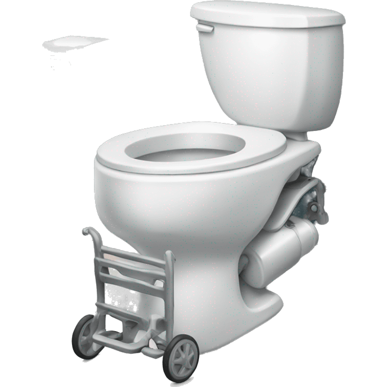 Toilet with wheelchair emoji