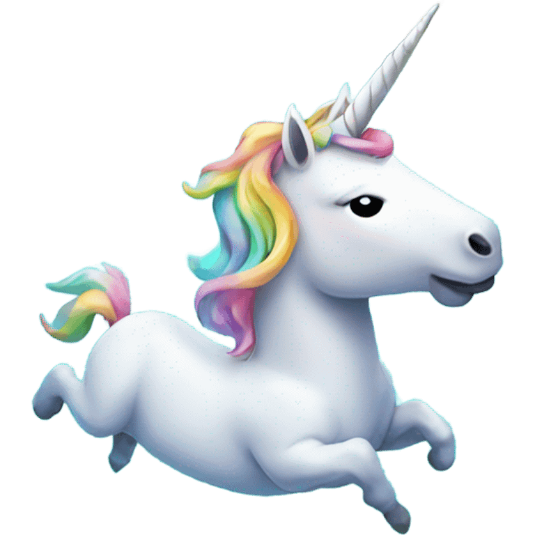 Unicorn floating in a pool  emoji