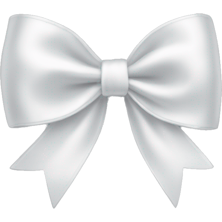 white satin bow emoji