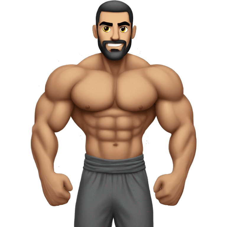 muscle arab guy photo emoji