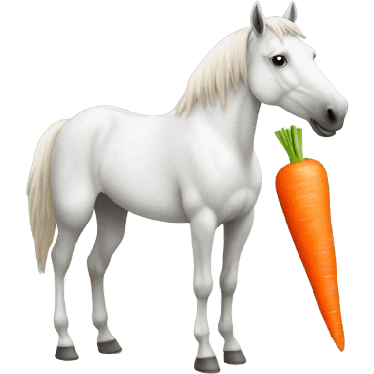 Horse eat carrots  emoji