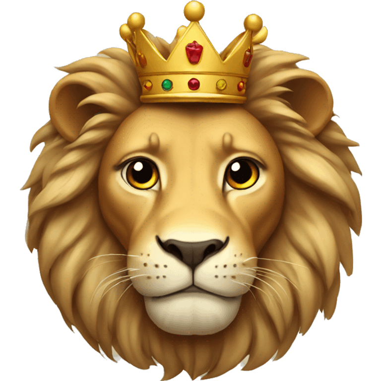 Lion with crown  emoji