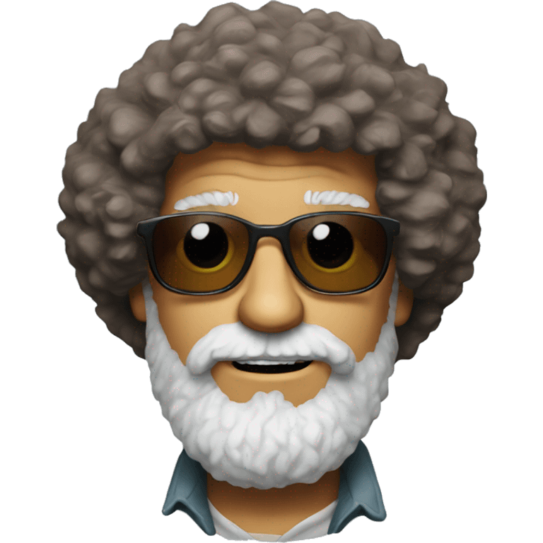 bob ross with sun glasses emoji