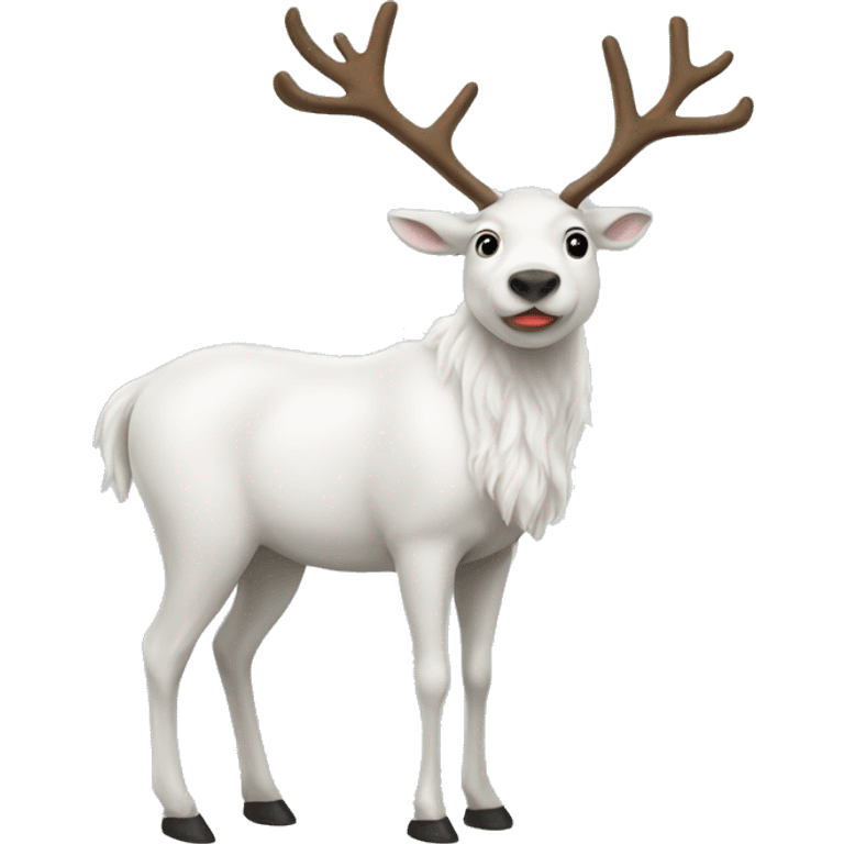 white-reindeer emoji