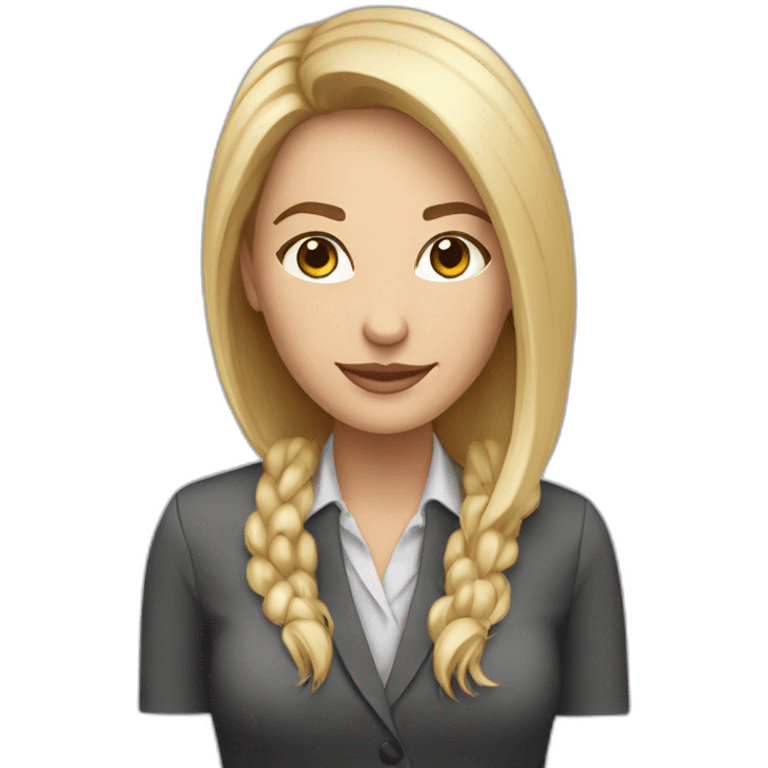 community manager woman caucasic emoji