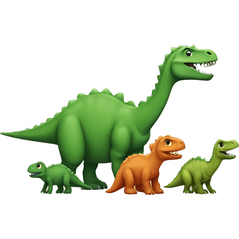 dinosaur family emoji