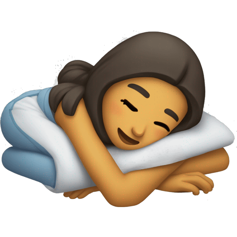 Chica durmiendo emoji