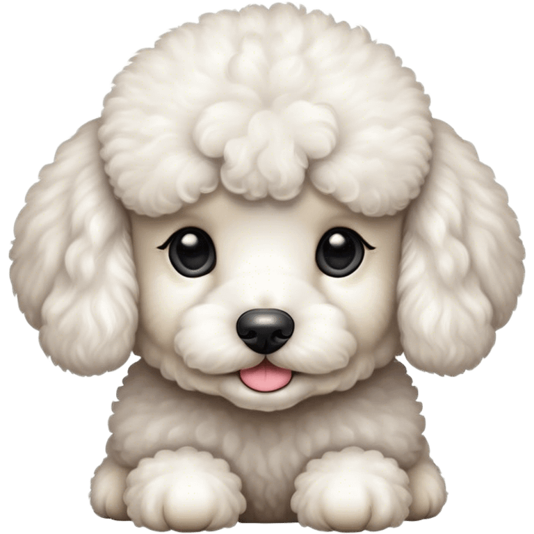 a poodle puppy emoji