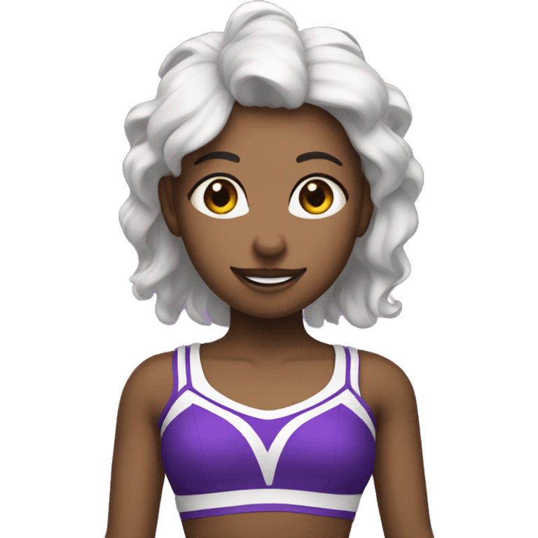 UCX cheerleader purple emoji