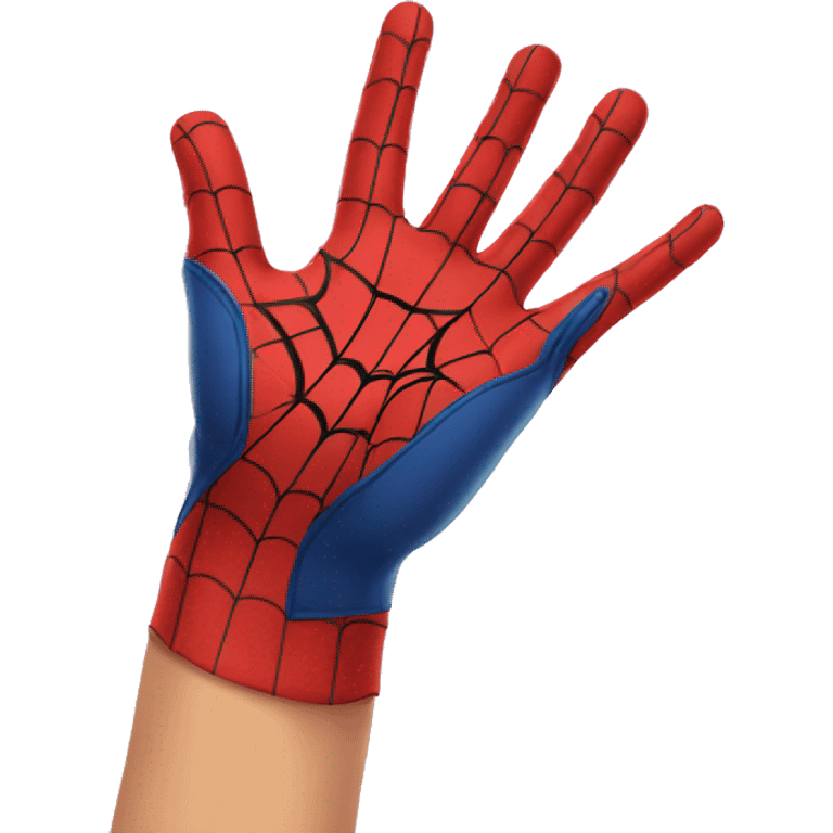 spiderman heart hand emoji