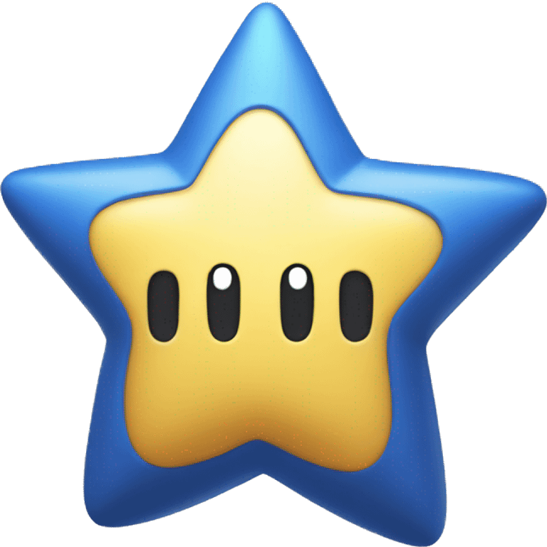 blue star from the mario emoji