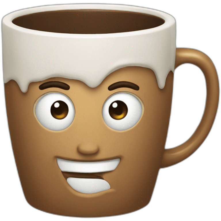 a mug full of coffee mugs emoji