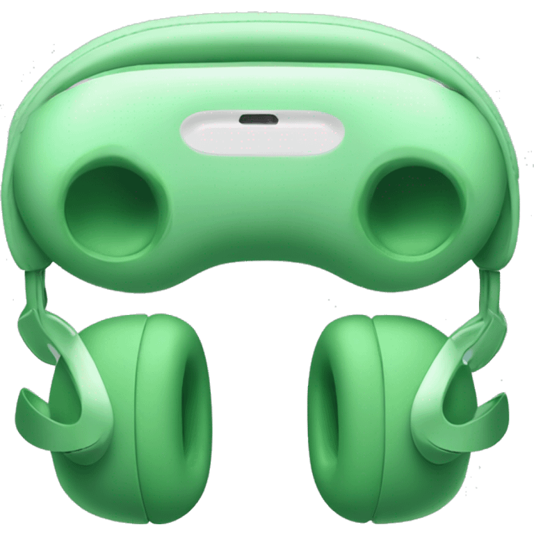 Green AirPods Max emoji