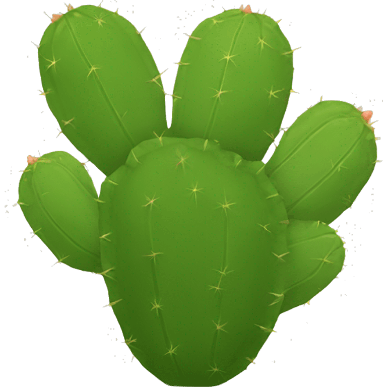 single flat Nopal without pot emoji