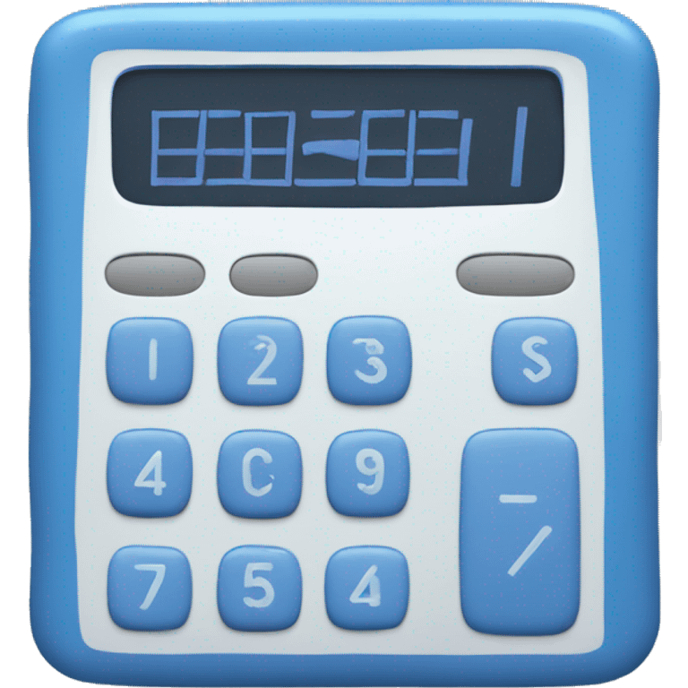 blue calculator emoji