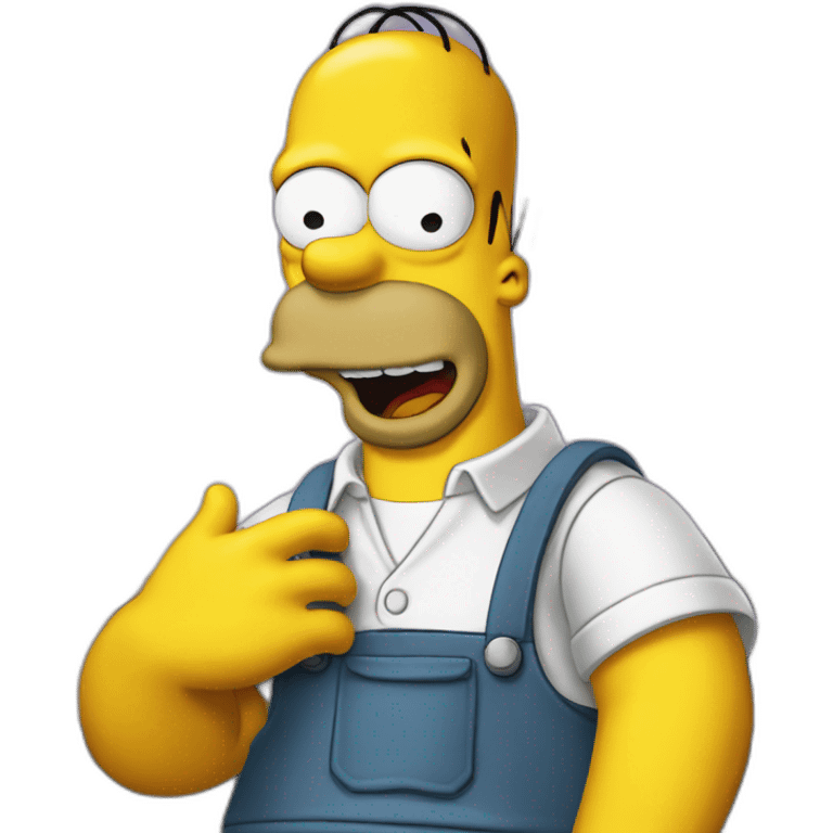 Homer Simpson love emoji