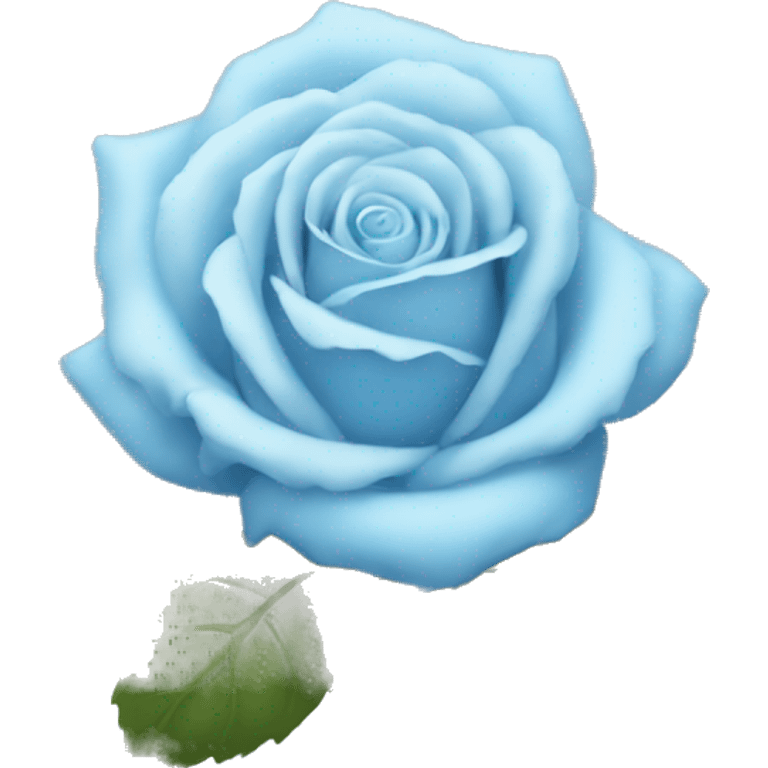 Light blue rose emoji