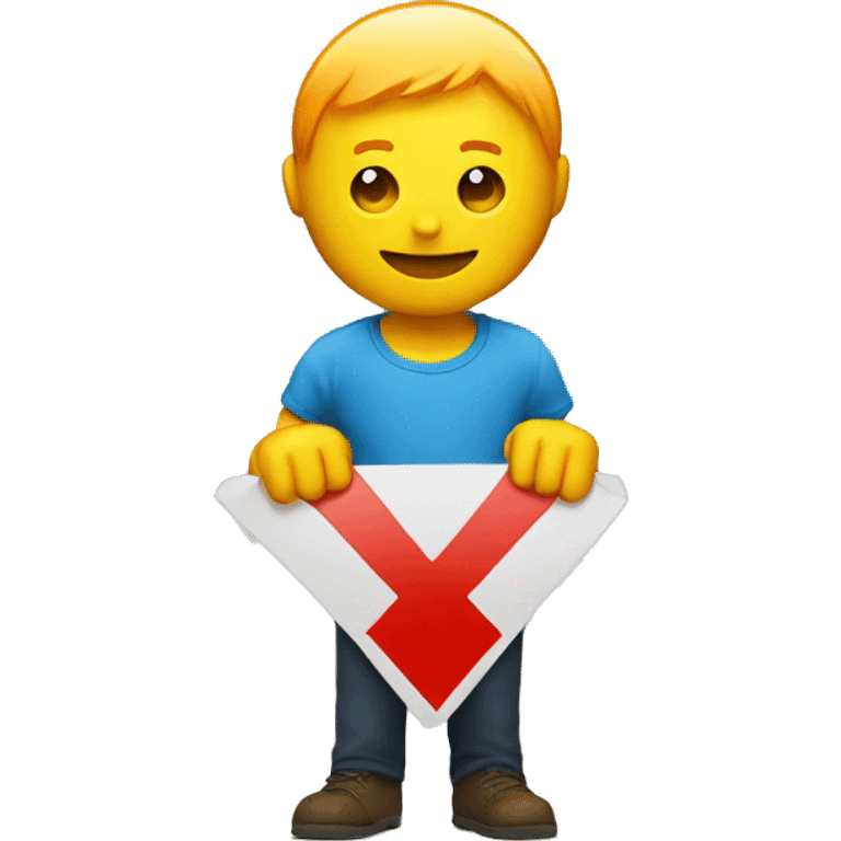 yellow guy holding sign with firefox icon with a red x through it emoji