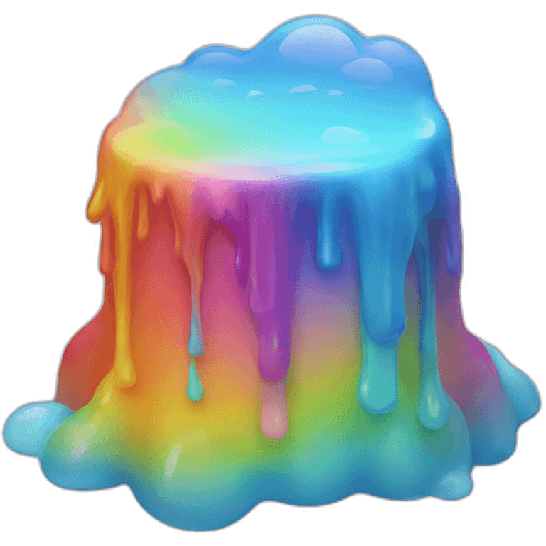 Melting rainbow emoji