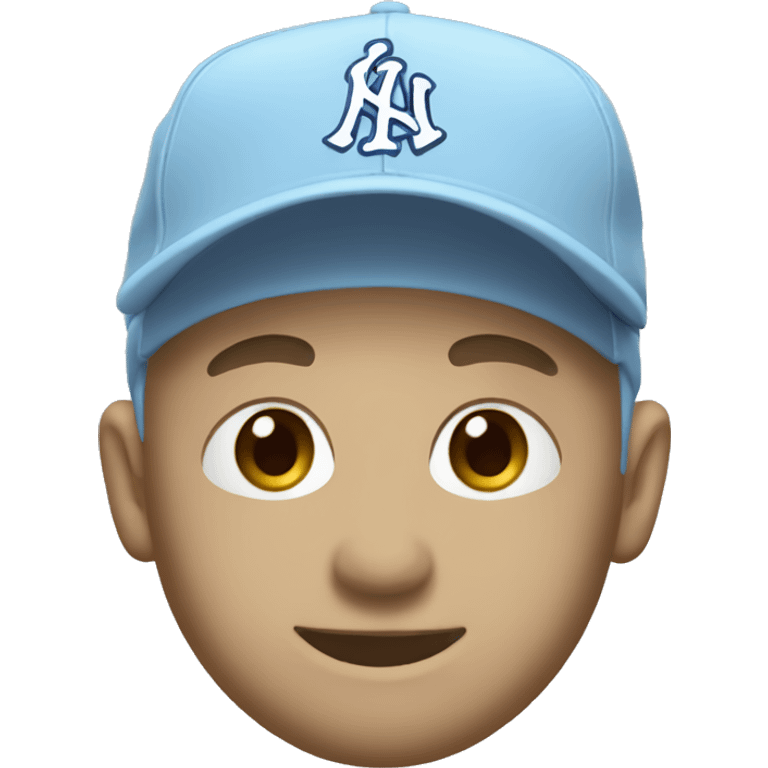 pastel blue mlb cap emoji