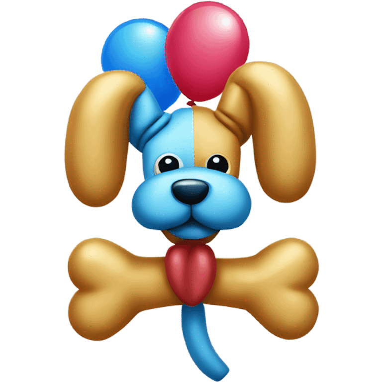 Simple classic balloon dog emoji