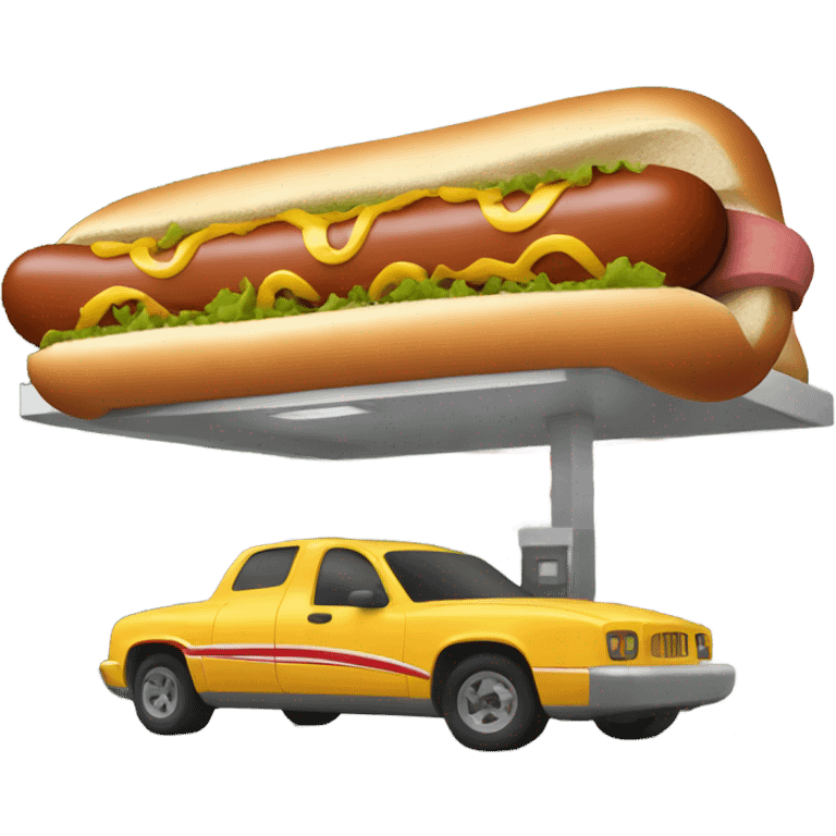 gas station hot dog emoji