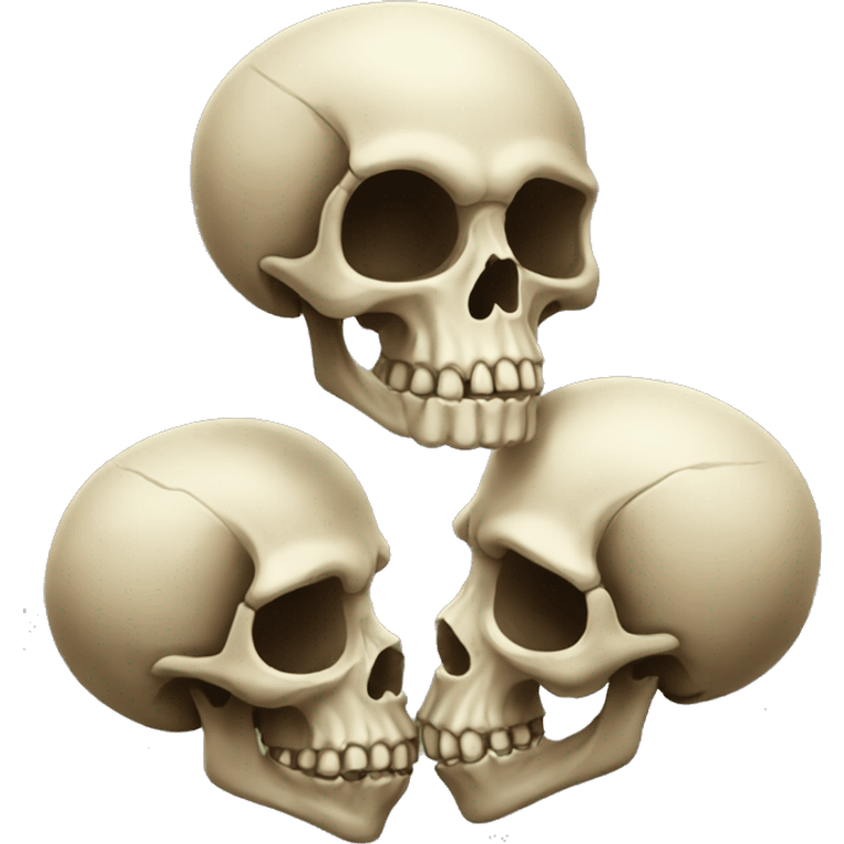 skulls kissing  emoji