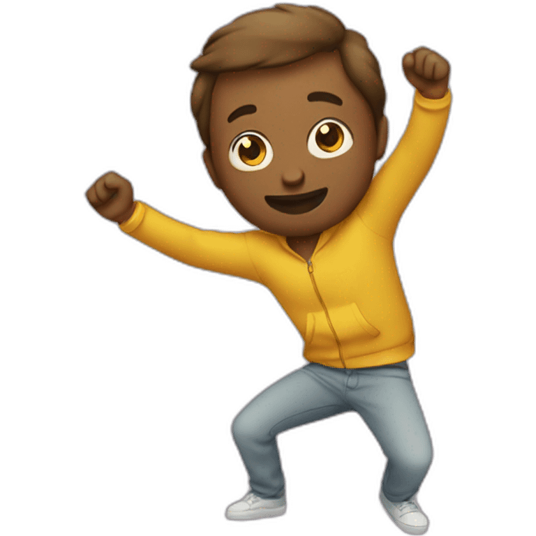 Personne qui fait un dab emoji