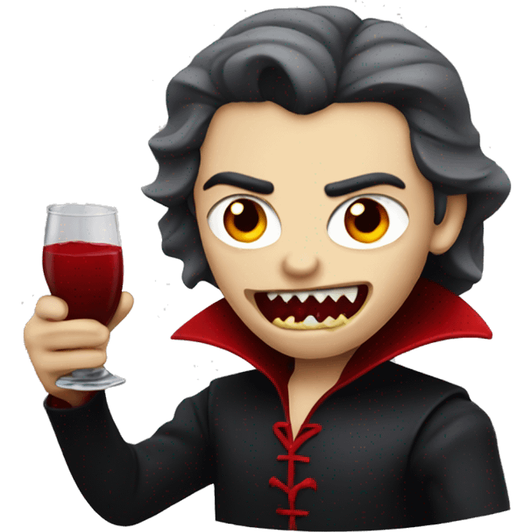 Vampire drinking blood  emoji