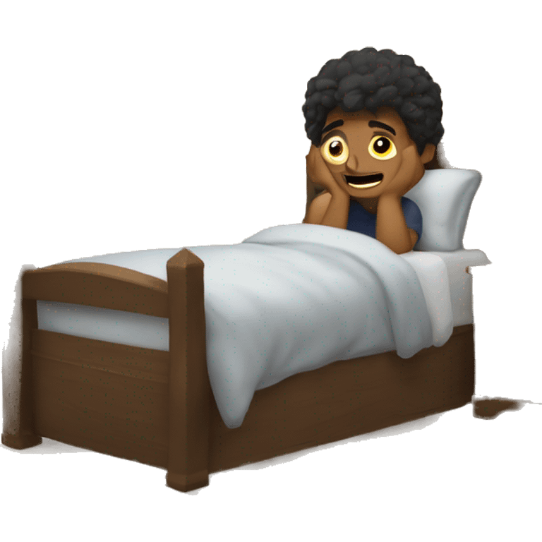 en mi casa durmiendo  emoji