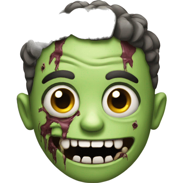 Happy Head Zombie emoji