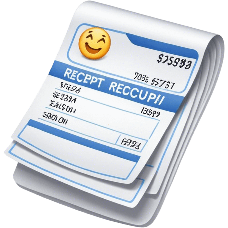 receipt  emoji