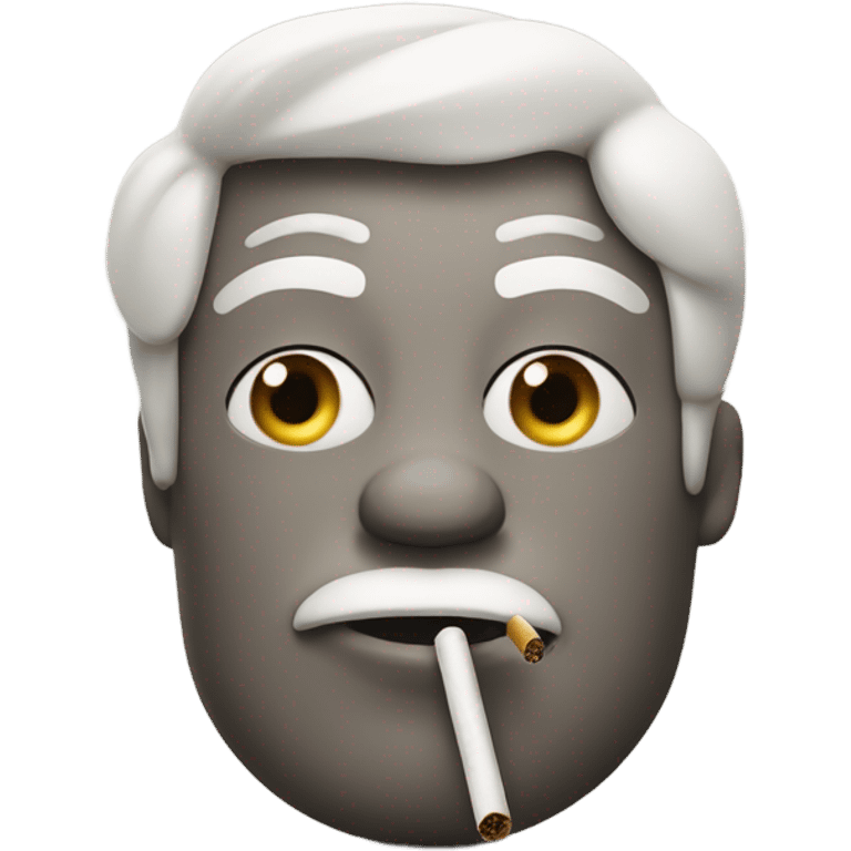 Original emoji smoking a spliff emoji